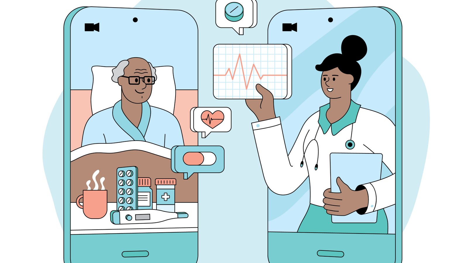 Online doctor patient video call